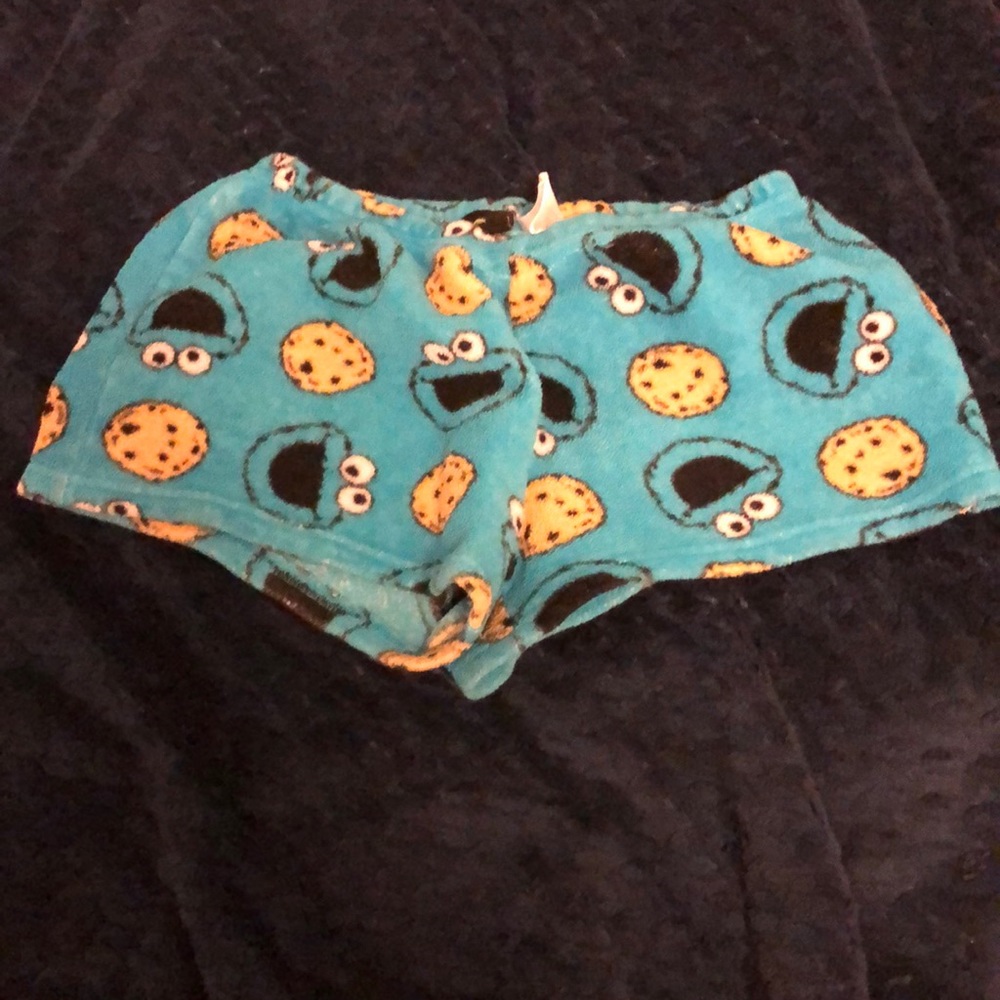 Cookie Monster pajama shorts